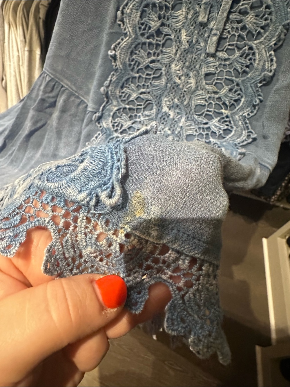 Altar’d State Lace-Front Bohemian Top - Picture 5 of 5